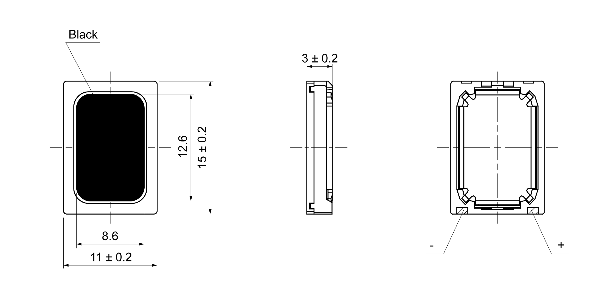 OSR1511EB-3.0TB1.0W6A Mechanical Drawing